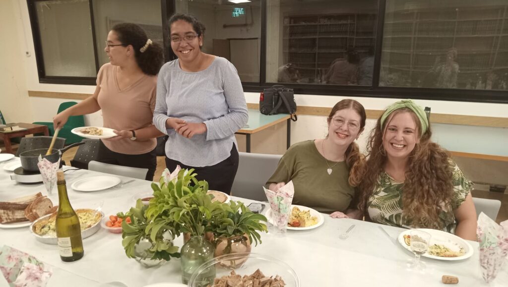 JLIC Students at French Cuisine Night at Technion having a great time