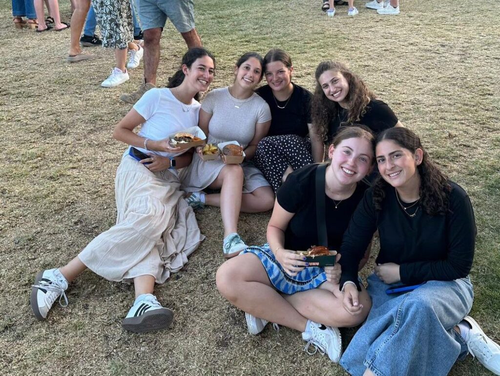 Students at JLIC Summer Program @ TVA enjoying the Jerusalem food festival.