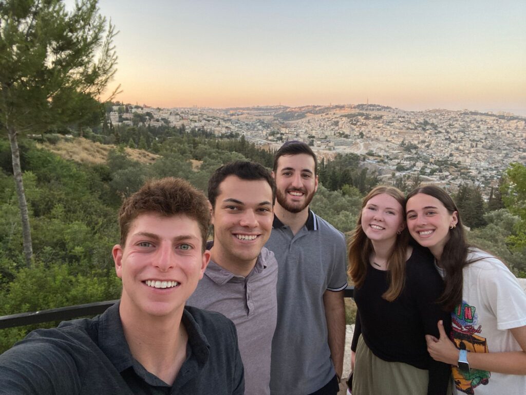 Students at JLIC Summer Program @ TVA enjoying a day of touring in Israel