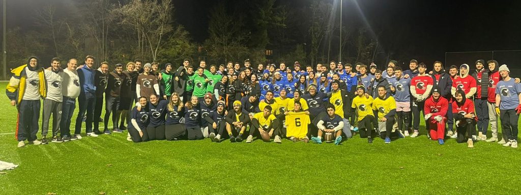 The Yavneh students on the Michigan Football Shabbaton