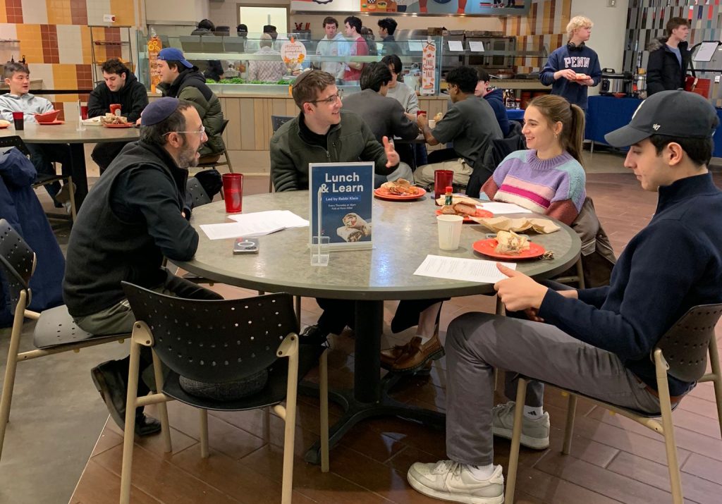 Penn students at a JLIC Lunch and Learn