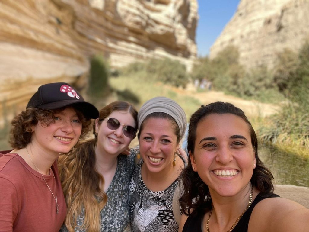 JLIC Students with Tova Levine at Ein Avdat National Park