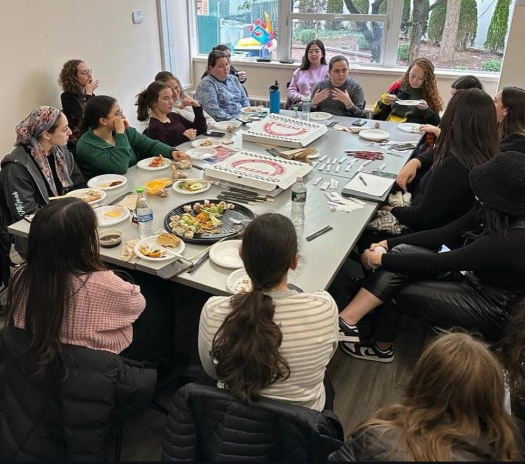 JLIC Brooklyn College Women at a lunch and learn