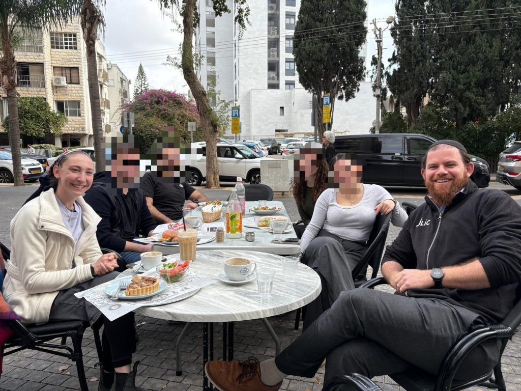 JLIC in Herzliya support for soldiers includes meeting for brunch and discussing various topics related to their service.