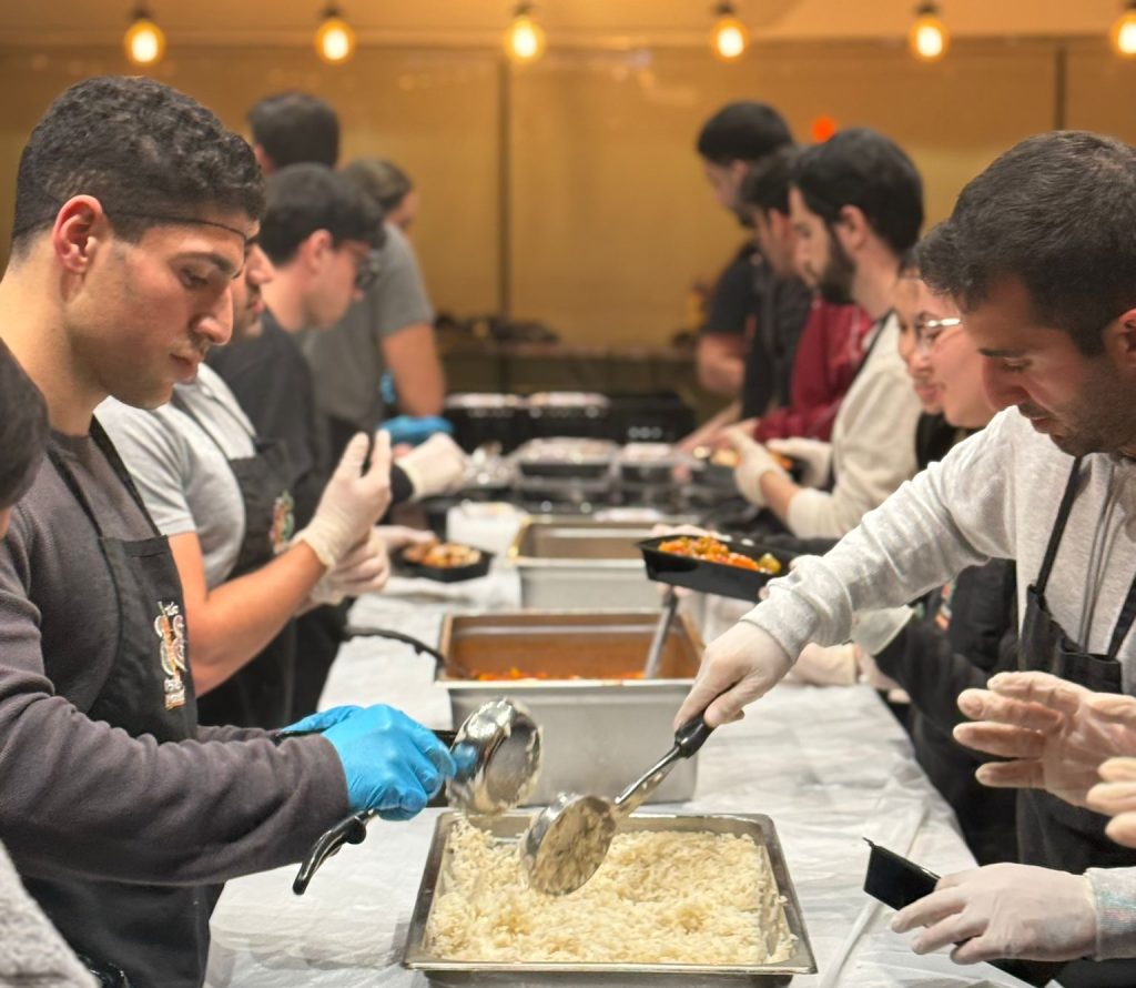 JLIC UCLA students preparing food at OBKLA