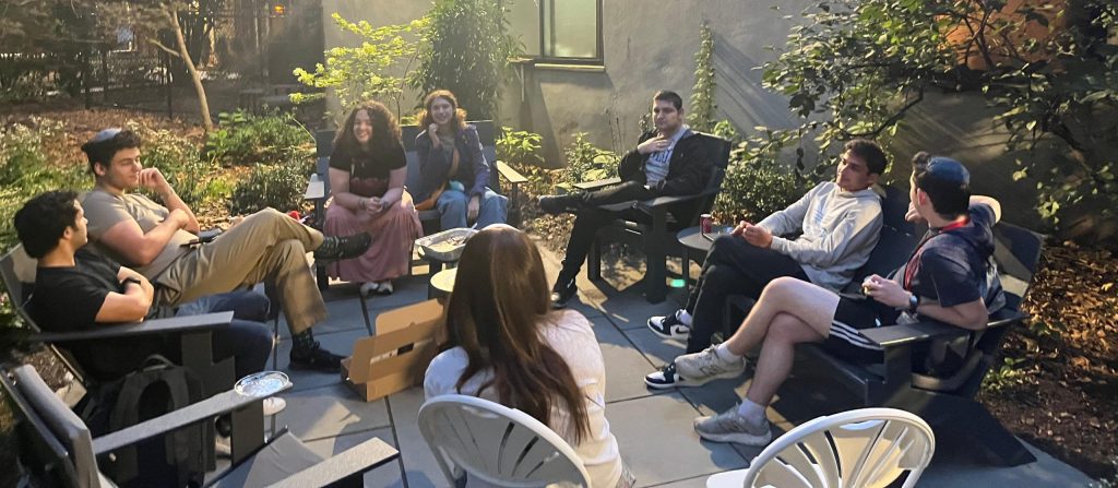 JLIC NYU Students at a back to school BBQ