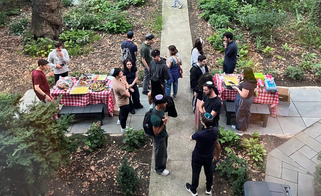 JLIC Downtown students enjoying the BBQ
