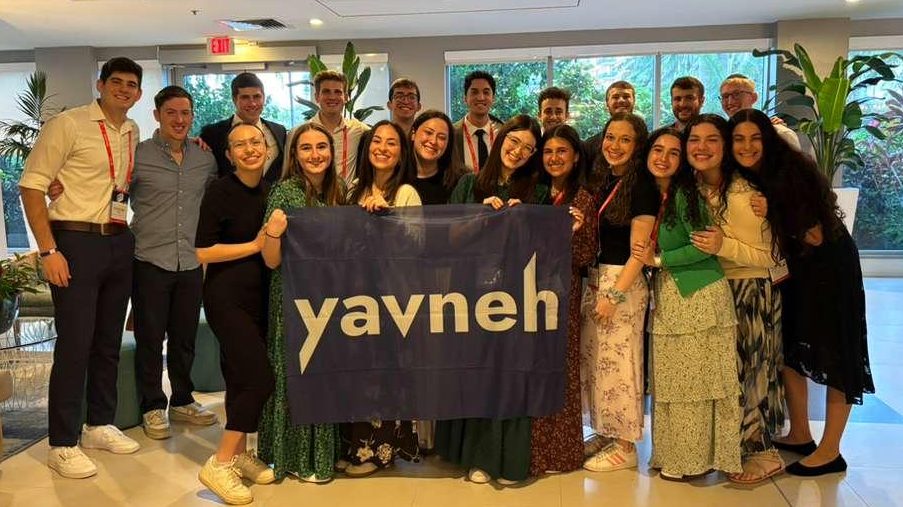 Some of the Yavneh student leaders who atteneded the JNF-USA Global Confernace