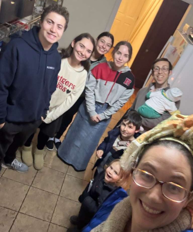 Chanukah 2025. JLIC at Rutgers visiting students to celebrate together