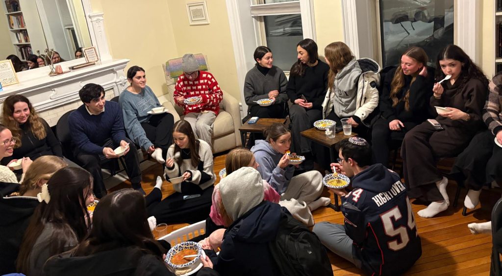 Columbia Barnard students at a JLIC event