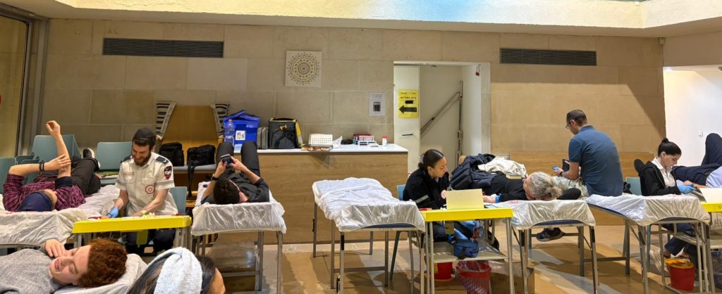 Blood drive in Jerusalem